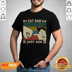 Funny Best Cat Dad Ever Just Vintage 0023 Shirt