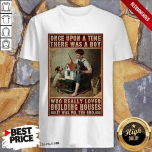 A Boy And Dog Building Houses Poster Shirt