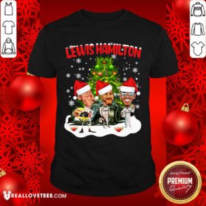 Official Lewis Hamilton Chibi Christmas Tree Shirt