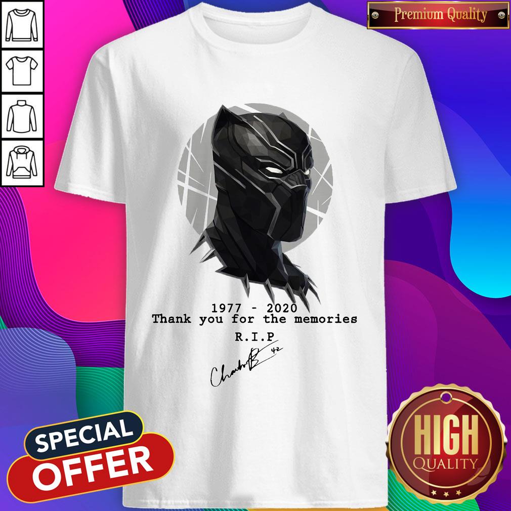 R.I.P. Black Panther Star Chadwick Boseman 1977-2020 Shirt