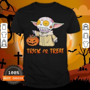Baby Yoda Pumpkin Trick Or Treat Halloween Shirt