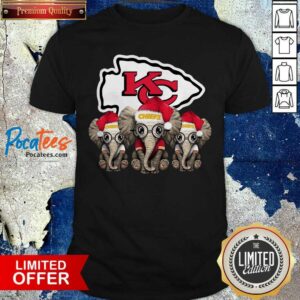Nice Kansas City Chiefs Elephant Christmas Shirt