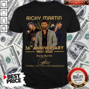 Ricky Martin 36th Anniversary 1984 2020 Thank You For The Memories Signature Shirt