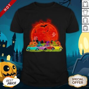 Halloween Color Cars Pumpkin Moon Shirt