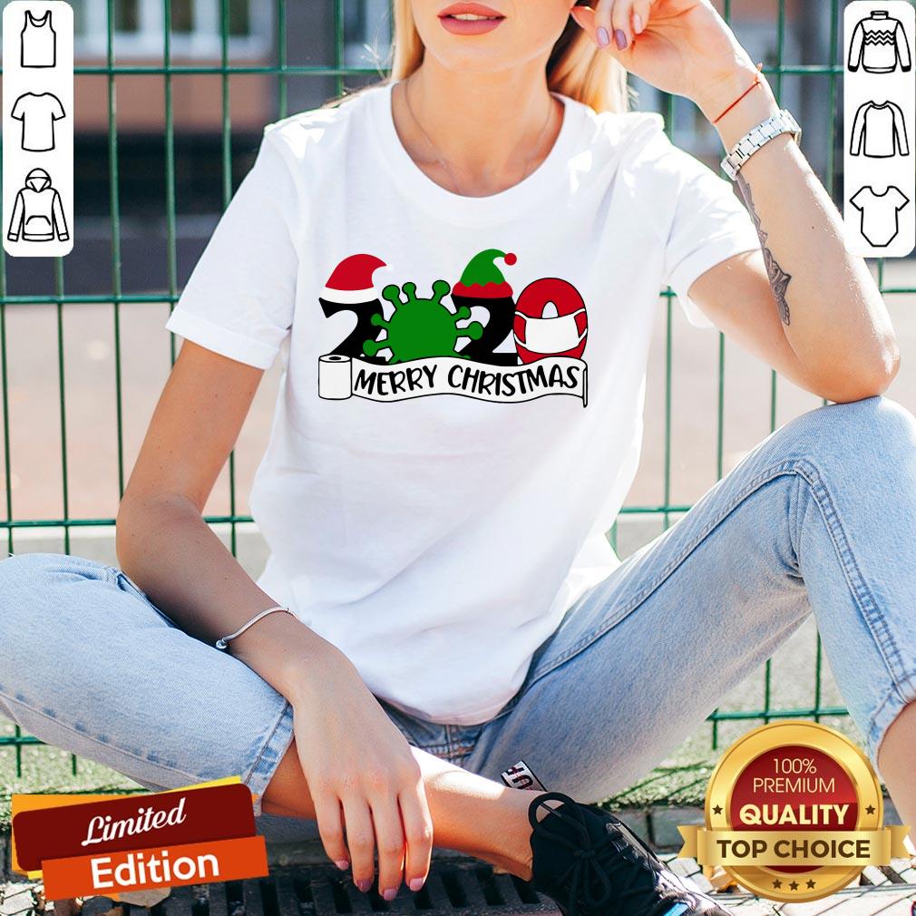 2020 Mask Quarantine Toilet Paper Merry Christmas Shirt