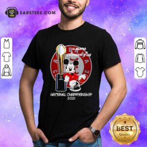 Top Alabama Crimson Tide Mickey Mouse NCAA National Championship 2021 Shirt