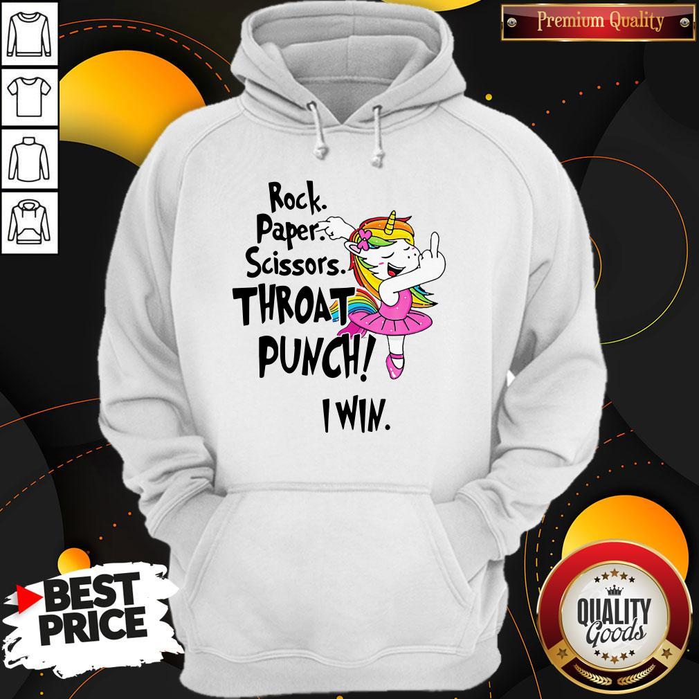 Rock Paper Scissors Throat Punch I Win Shirt
