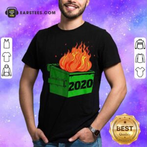 Original Dumpster Fire 2020 Sucks Funny Trash Garbage Fire Worst Year Premium T-Shirt