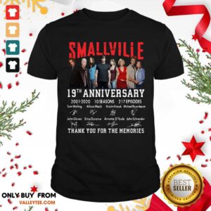 Top Smallville 19th Anniversary 2001 2020 Thank You For The Memories Signature Shirt