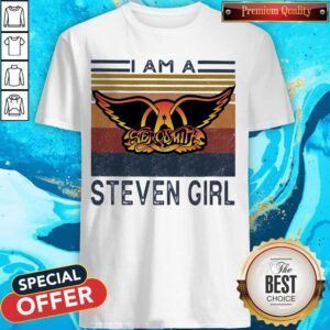 Top Aerosmith I Am A Steven Girl Vintage Retro Shirt
