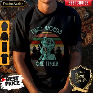 Nice Et With Middle Finger Two Words One Finger Vintage Shirt