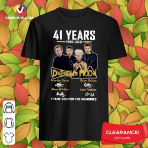 Good 41 Years 1980 2021 DPCH MOD Thank You For The Memories Signatures Shirt