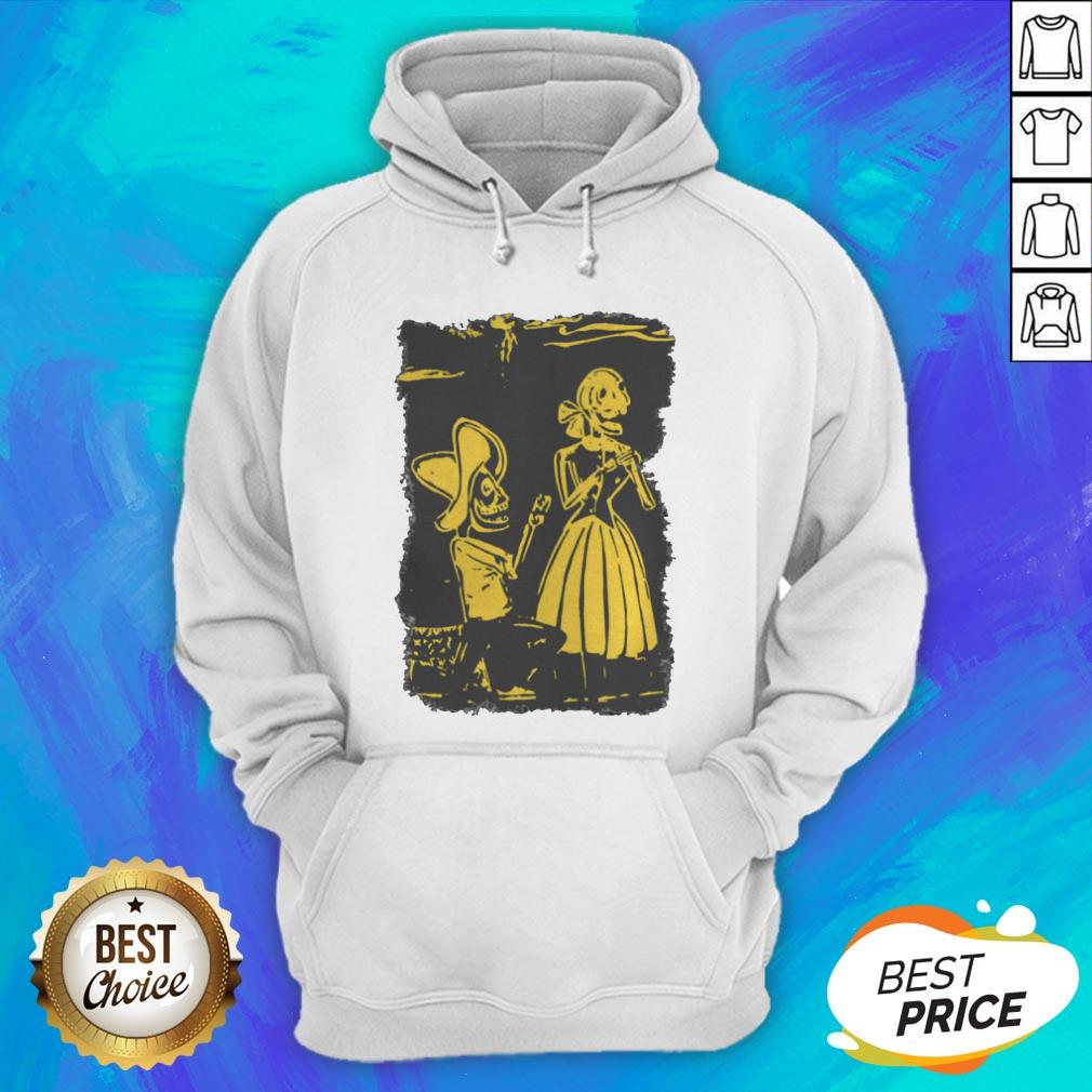Day Of The Dead Día De Muertos Skeletons Couple Shirt