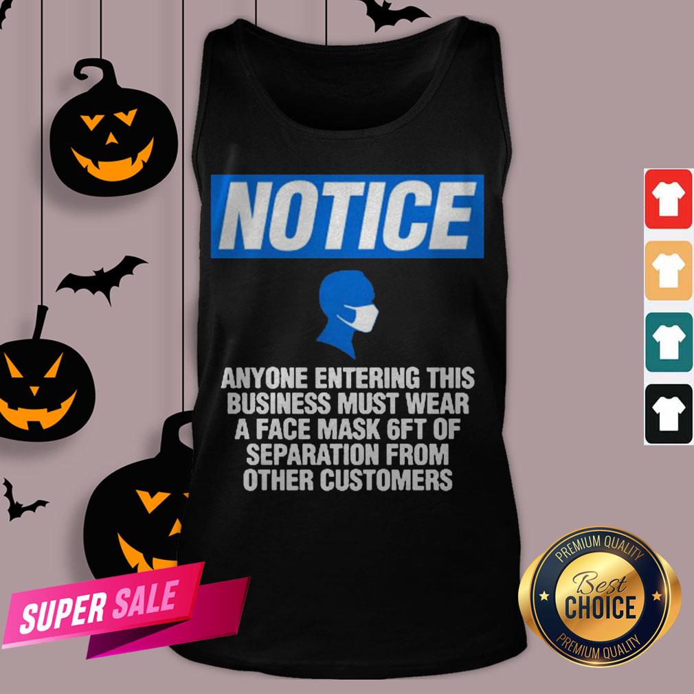Safety Sign Wear A Facemask 6 Feet Separation Covid19 Fun Gift Shirt