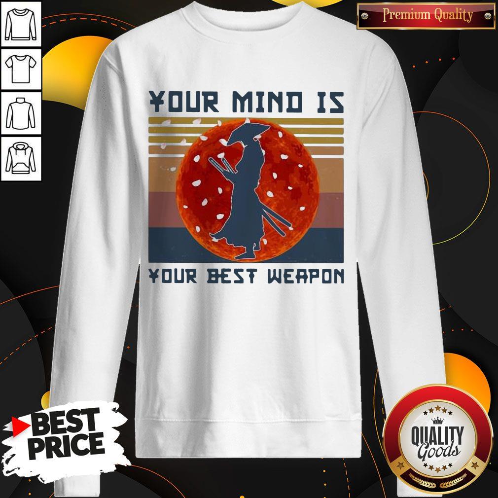 Samurai Basketball Your Mind Is Your Best Weapon Vintage Retro Shirt