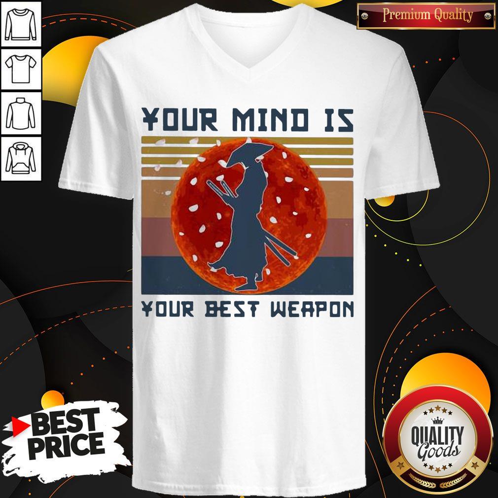 Samurai Basketball Your Mind Is Your Best Weapon Vintage Retro Shirt