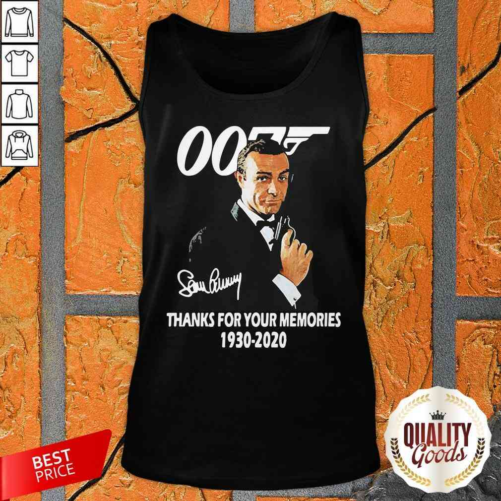 Sean Connery 007 Thanks For The Memories 1930 2020 Signature Shirt