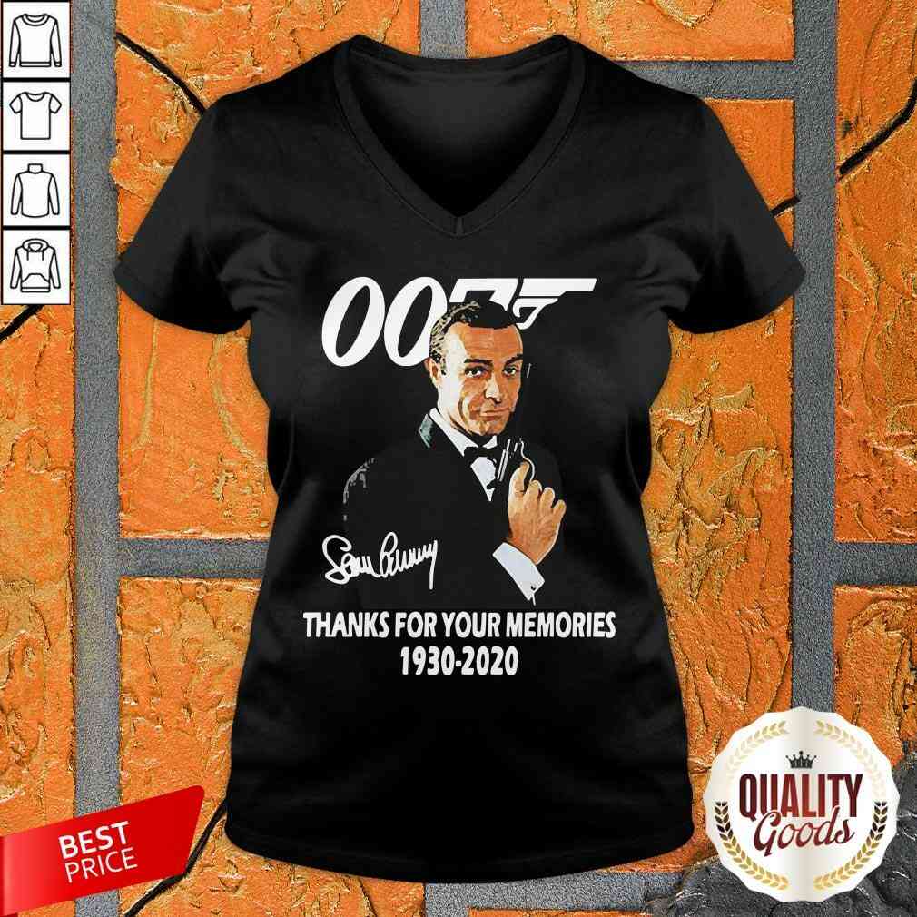 Sean Connery 007 Thanks For The Memories 1930 2020 Signature Shirt
