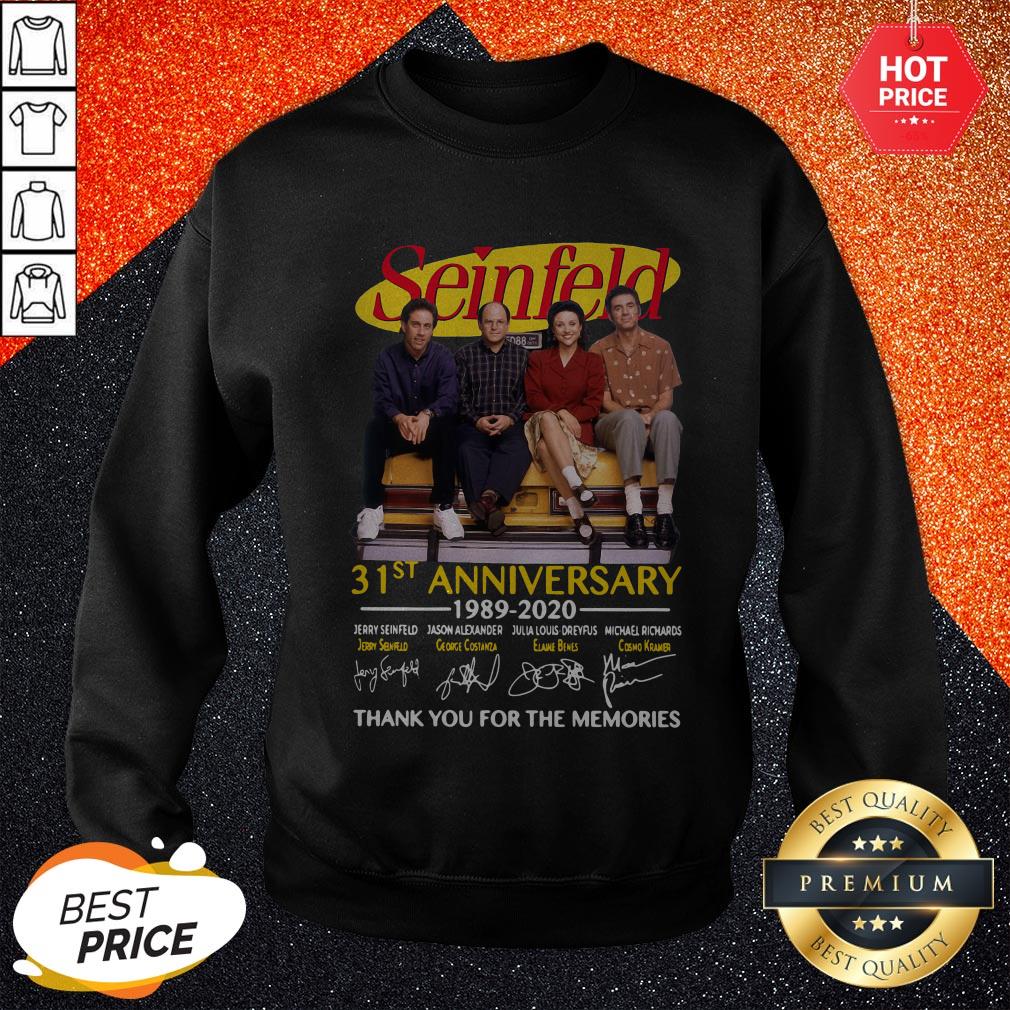 Seinfeld 31st Anniversary 1989 2020 Thank You For The Memories Signatures Shirt
