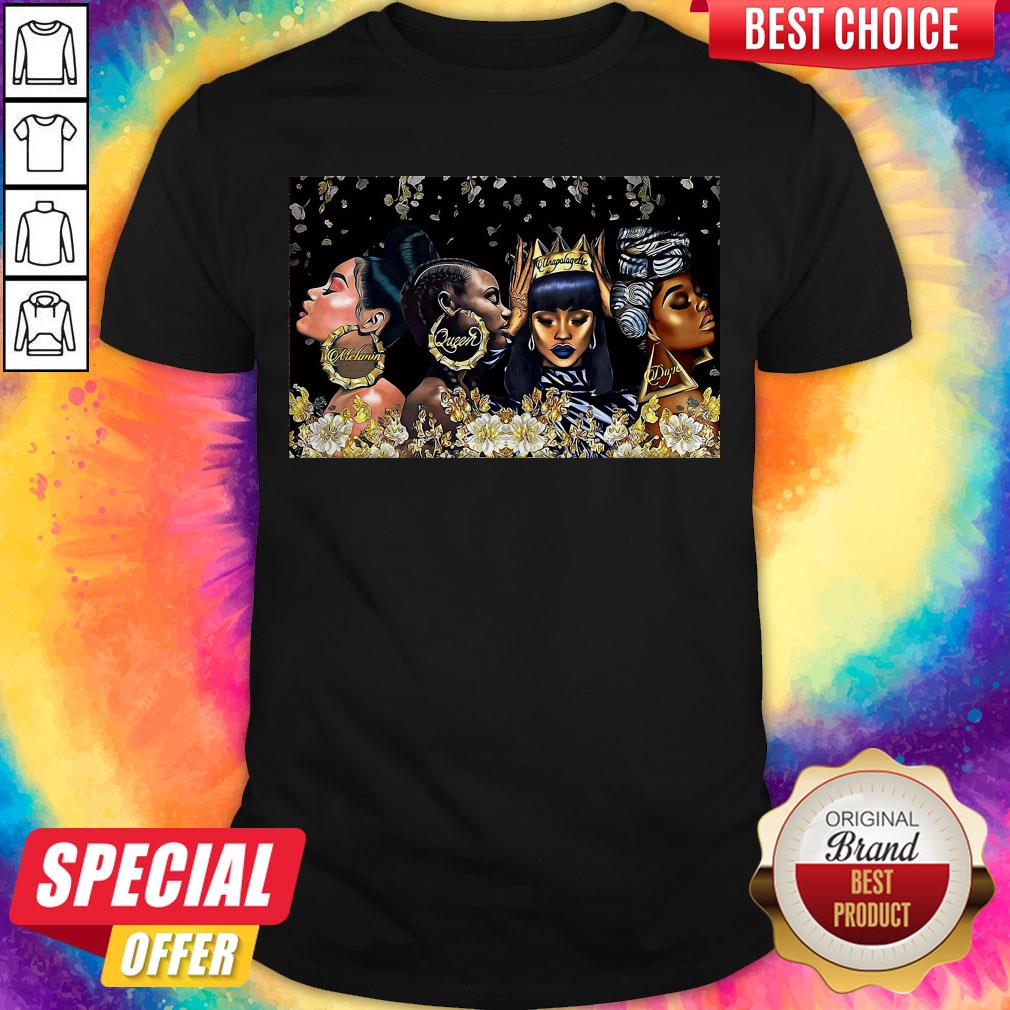 Beautiful Black Woman Dope Poster Horizontal Shirt