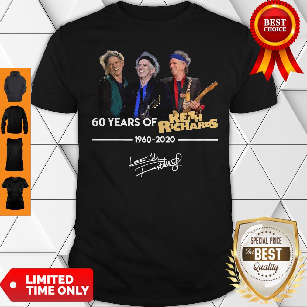 60 Years Of Keith Richards 1960 2020 Signature Shirt