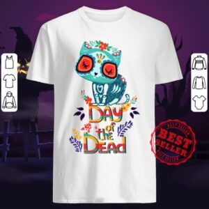 Sugar Skull Cat Day Of The Dead Shirt