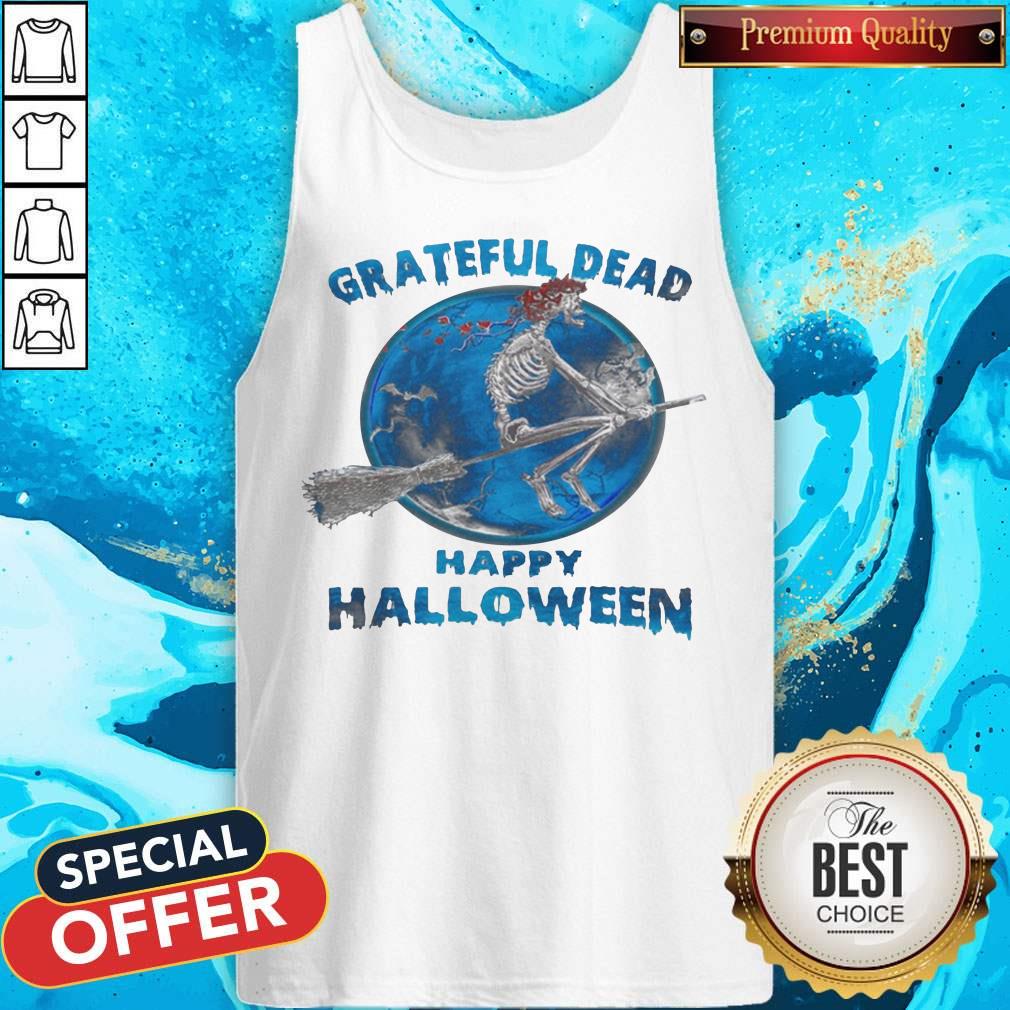Skeleton Witch Grateful Dead Happy Halloween Shirt
