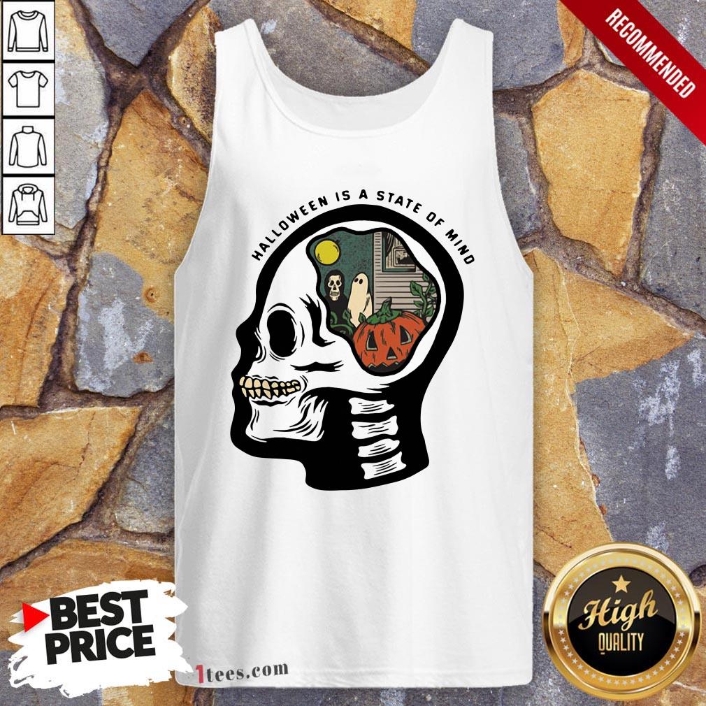 Skull Halloween Is A State Of Mind Shirt