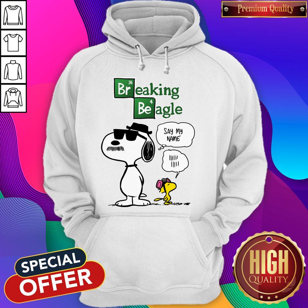 Snoopy And Woodstock Breaking Beagle Say My Name Shirt