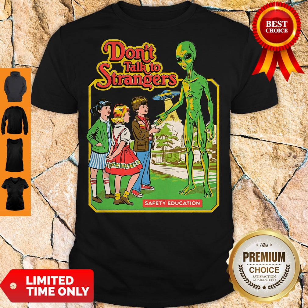 Awesome Don’t Talk To Strangers Ringer Safety Education Shirt
