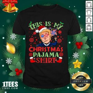 Best Donald Trump This Is My Christmas Pajama American Flag Shirt