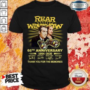 Rear Window 66th Anniversary 1954 2020 Thank You For The Memories Signatures Shirt