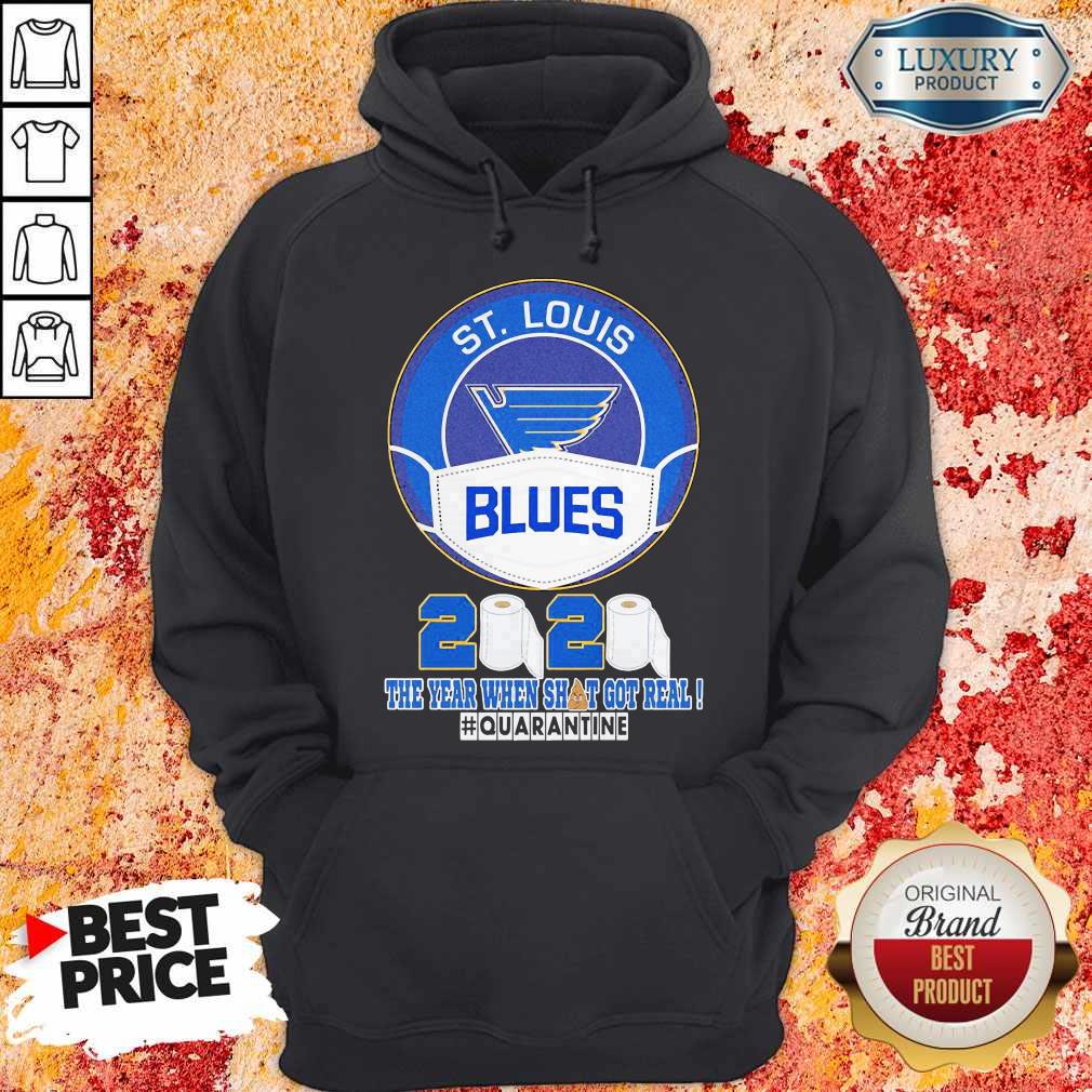 ST Louis Blues Face Mask 2020 The Year When Shit Got Real Quarantine Shirt