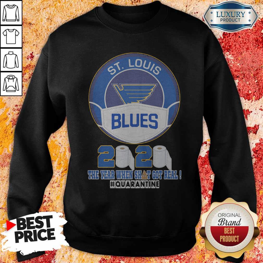 St Louis Blues Mask 2020 The Year When Shit Got Real Quarantine Shirt