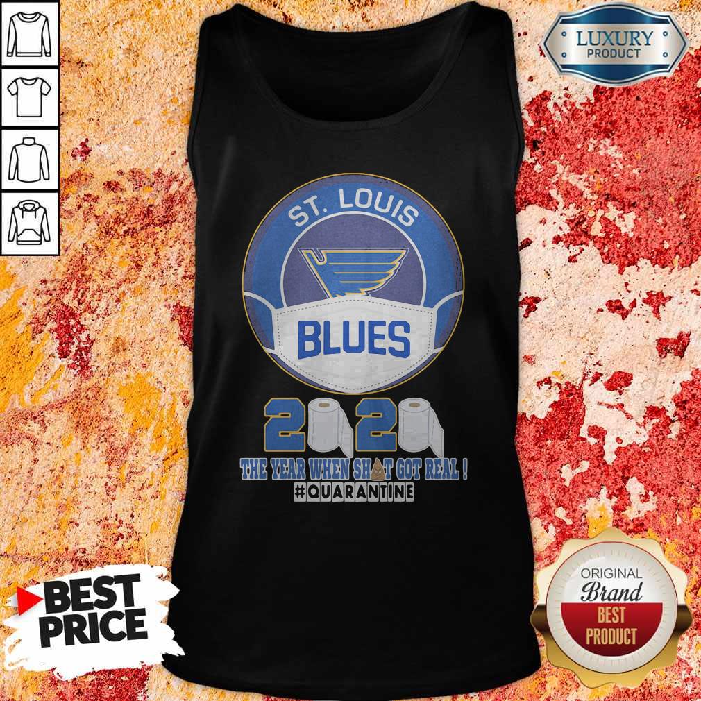St Louis Blues Mask 2020 The Year When Shit Got Real Quarantine Shirt