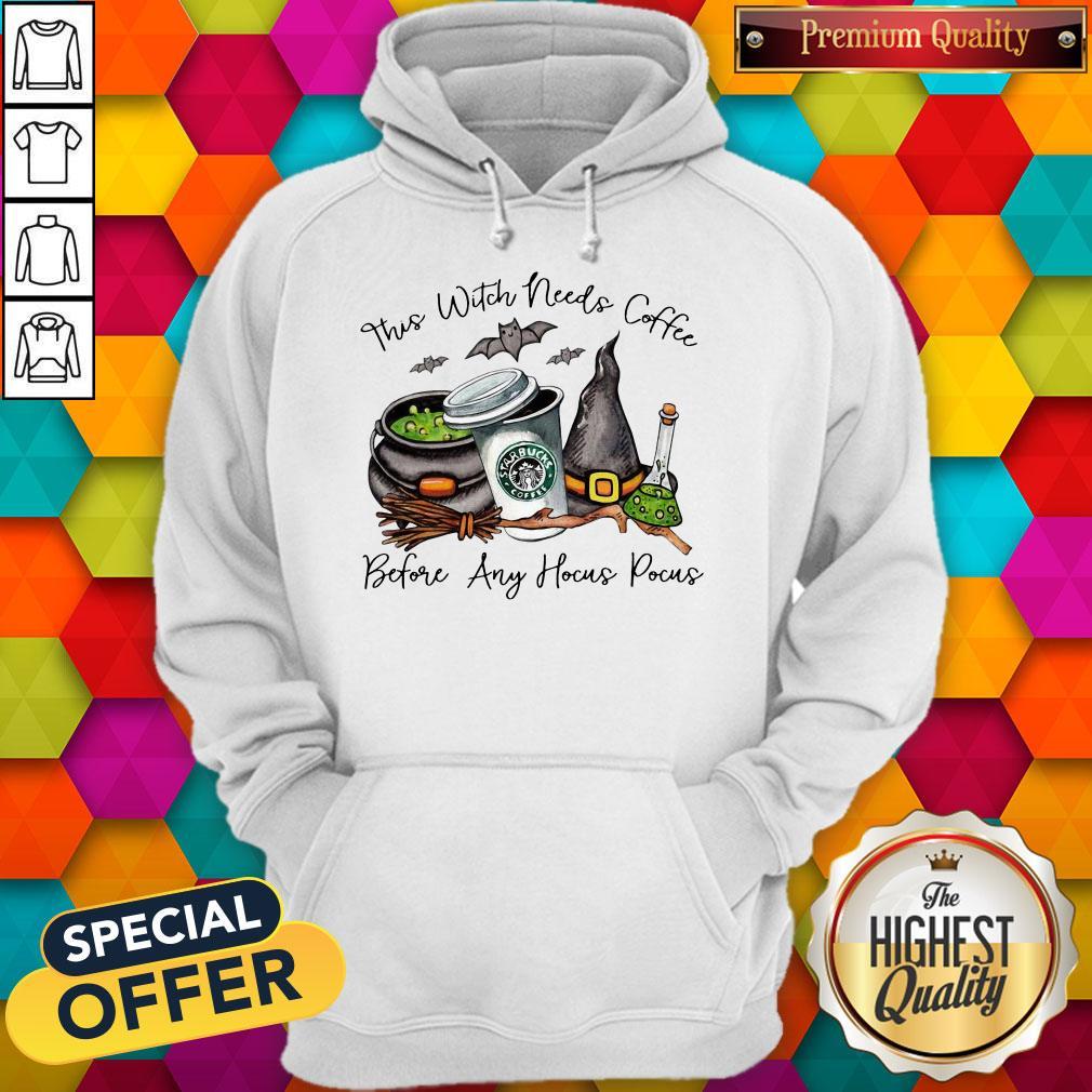 StarBucks Coffee This Witch Needs Coffee Before Any Hocus Pocus Shirt