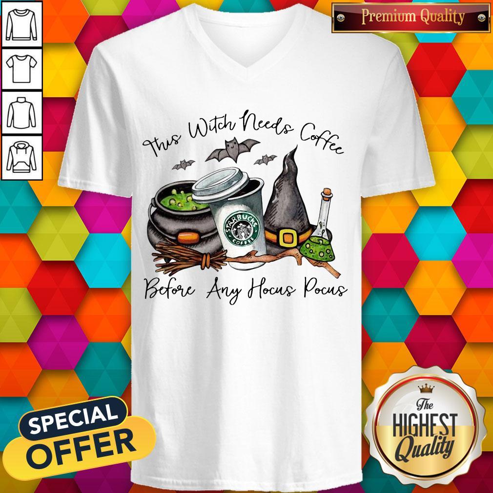 StarBucks Coffee This Witch Needs Coffee Before Any Hocus Pocus Shirt