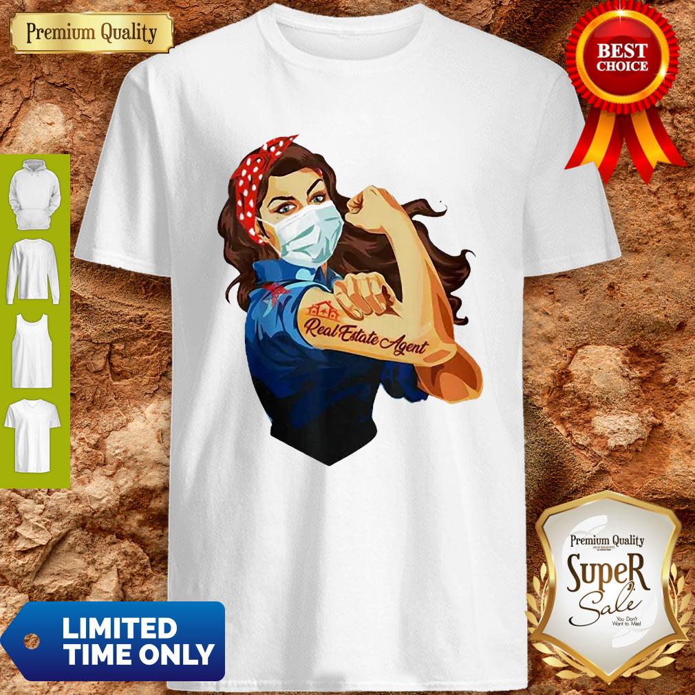 Strong Woman Mask Real Estate Agent Coronavirus Shirt