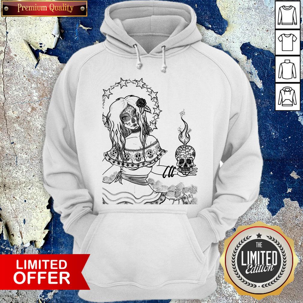 Sugar Skull Girl Celebration Of Day Of The Dead Shirt