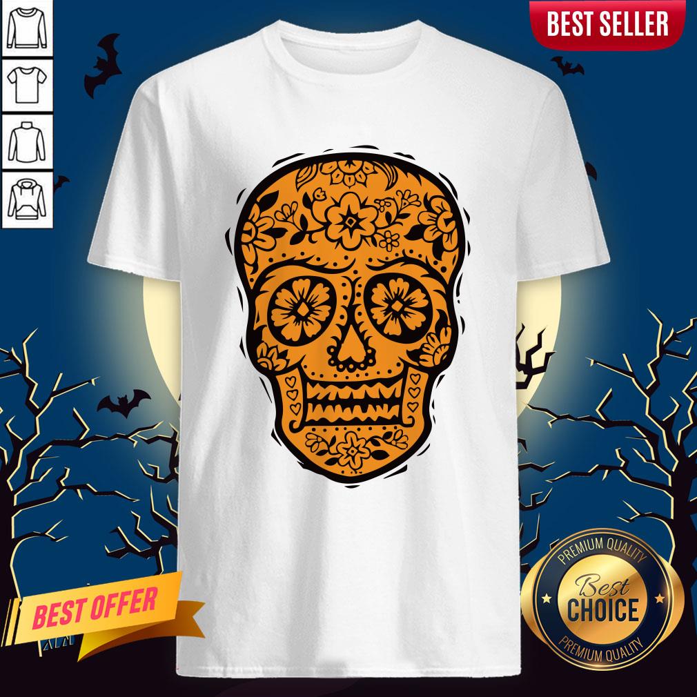 Sugar Skull Halloween Day Of The Dead Shirt