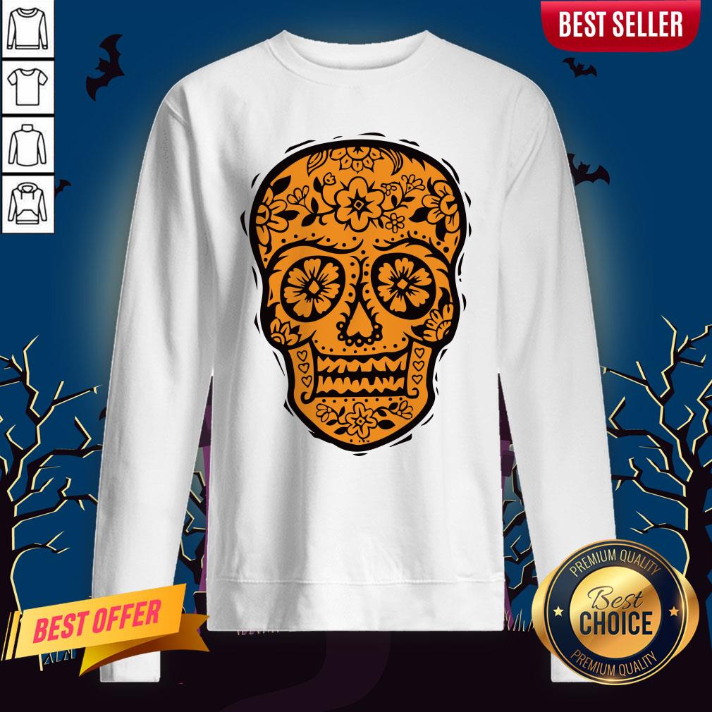 Sugar Skull Halloween Day Of The Dead Shirt