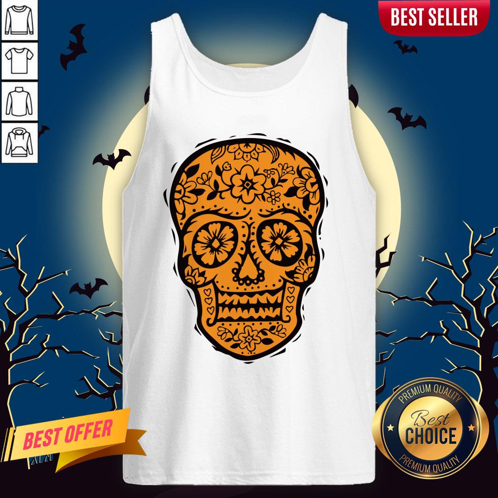 Sugar Skull Halloween Day Of The Dead Shirt