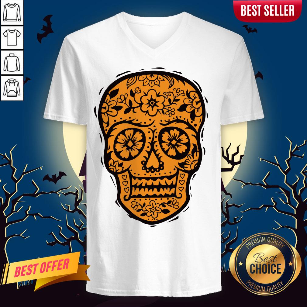 Sugar Skull Halloween Day Of The Dead Shirt