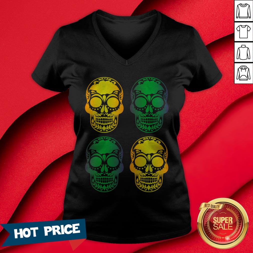 Sugar Skulls Mexico To Celebrate The Holiday Day Of The Dead Shirt