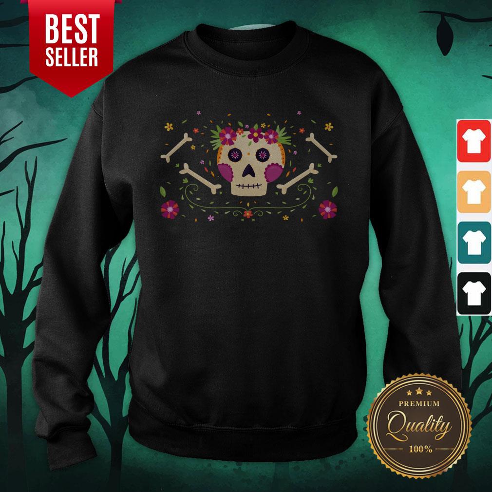 Sugar Skull Dia De Muertos Happy Mexico Holiday Shirt