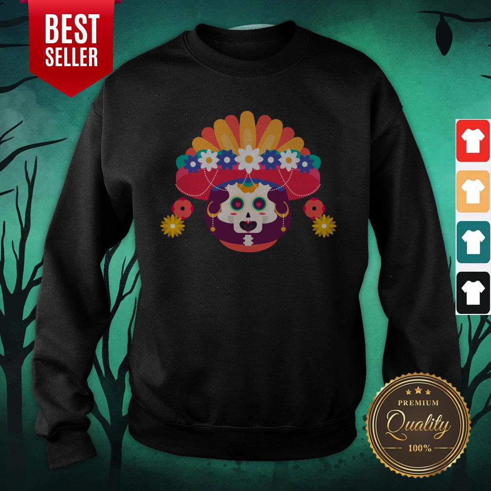 Skeleton Woman Day Of The Dead Muertos Shirt