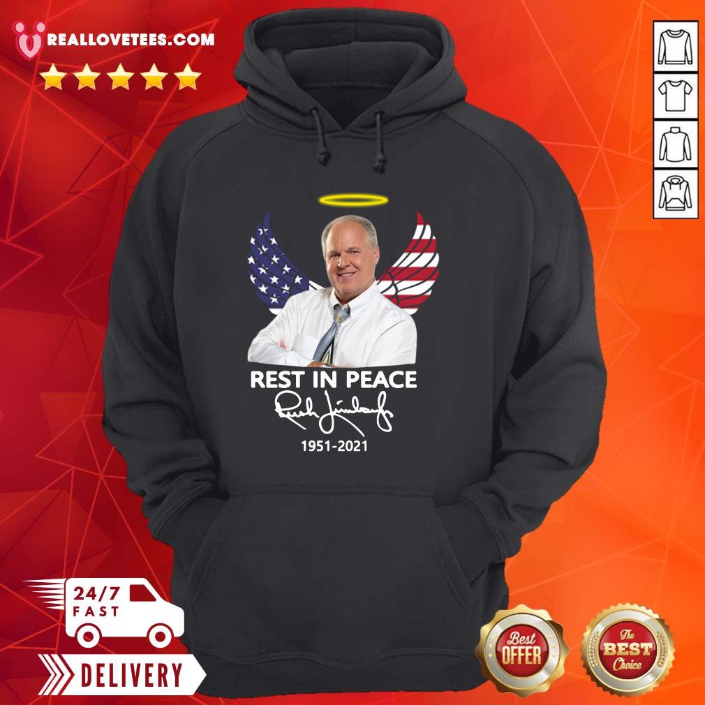 Sweet Rush Limbaugh Rest In Peace 1951 2021 American Flag Signature Shirt