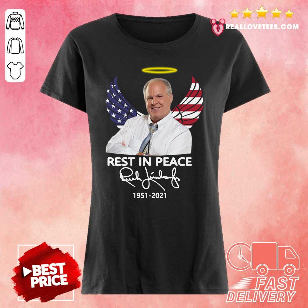 Sweet Rush Limbaugh Rest In Peace 1951 2021 American Flag Signature Shirt