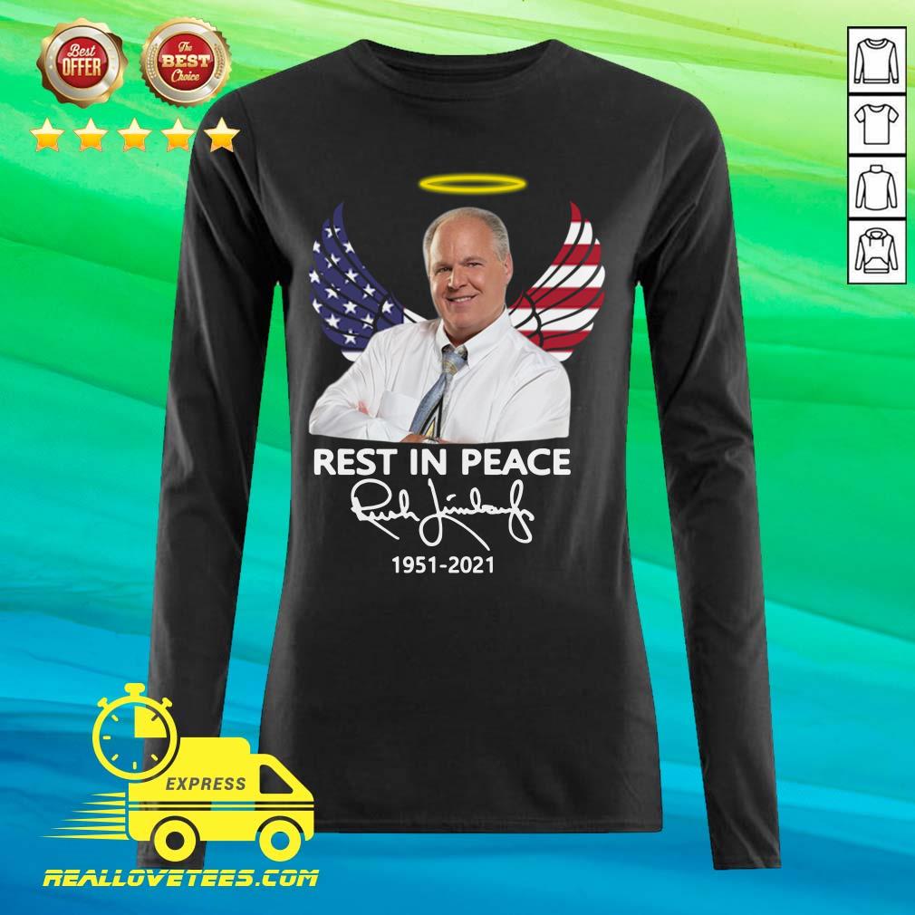 Sweet Rush Limbaugh Rest In Peace 1951 2021 American Flag Signature Shirt