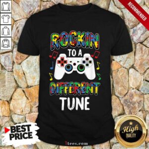 Relaxed Rocking To A Different Tune Controller Autism Shirt